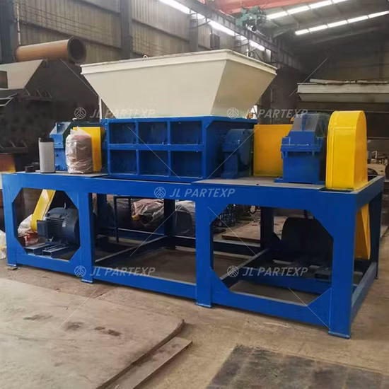 CE認定二軸ゴム産業廃棄物シュレッダー、金属スクラップ破砕機