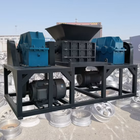 リサイクル細断用二軸プラスチックシュレッダー、廃タイヤシュレッダー